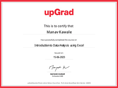 Certificate 1